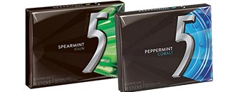 5 gum spearmint and peppermint flavor