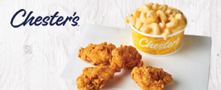 Chicken Bites and Mac & Cheese kids meal.