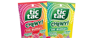 Tic Tac Chewy fruit adventure and sour adventure
