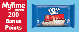 MyTime Rewards 200 bonus points Pop-Tart Strawberry