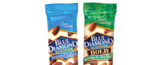 Blue Diamond Almonds roasted and wasabi flavor