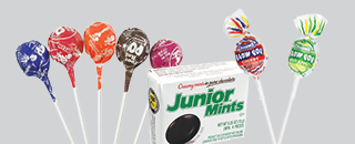 Tootsie Pops, Junior Mints, Blow Pops