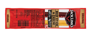Jack Link's Original Beef Stick & Cheese snack package